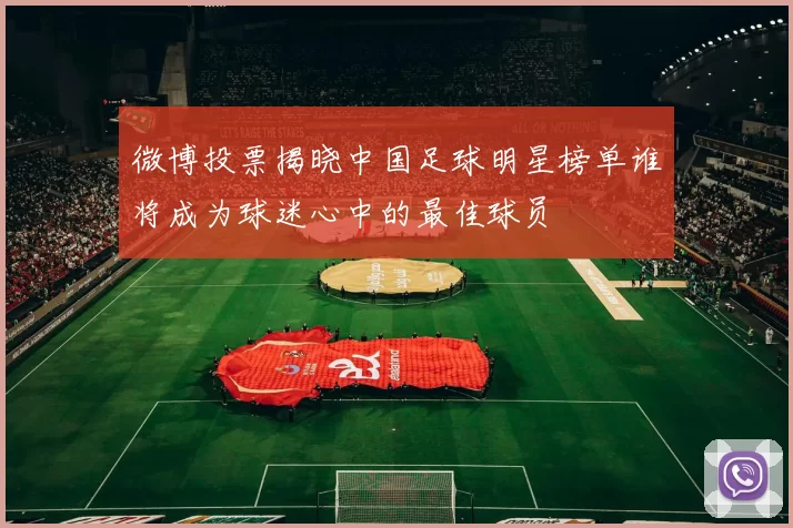 微博投票揭晓中国足球明星榜单谁将成为球迷心中的最佳球员